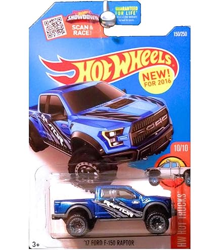 Amazon.com: Hot Wheels '17 Ford F 150 Raptor, HW Hot Trucks 10/10